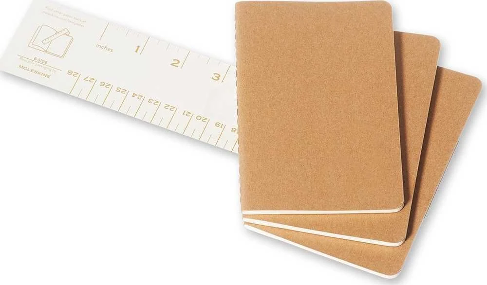 Moleskine Ruled Cahier - Kraft Cover (3 Set)