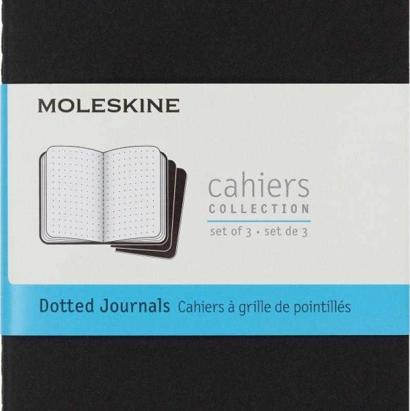 Užrašų knygelė Moleskine Cahier, 9x14cm,taškuotais lapais, minkštu viršeliu, juodos spalvos