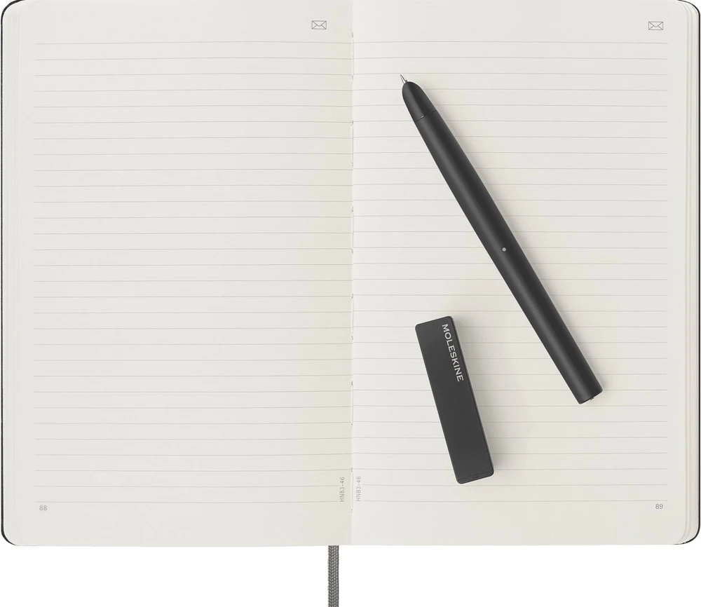 Moleskine Rinkinys Smart Writing Set 3: notes L w linijos + długopis, juoda (MS-9274795)