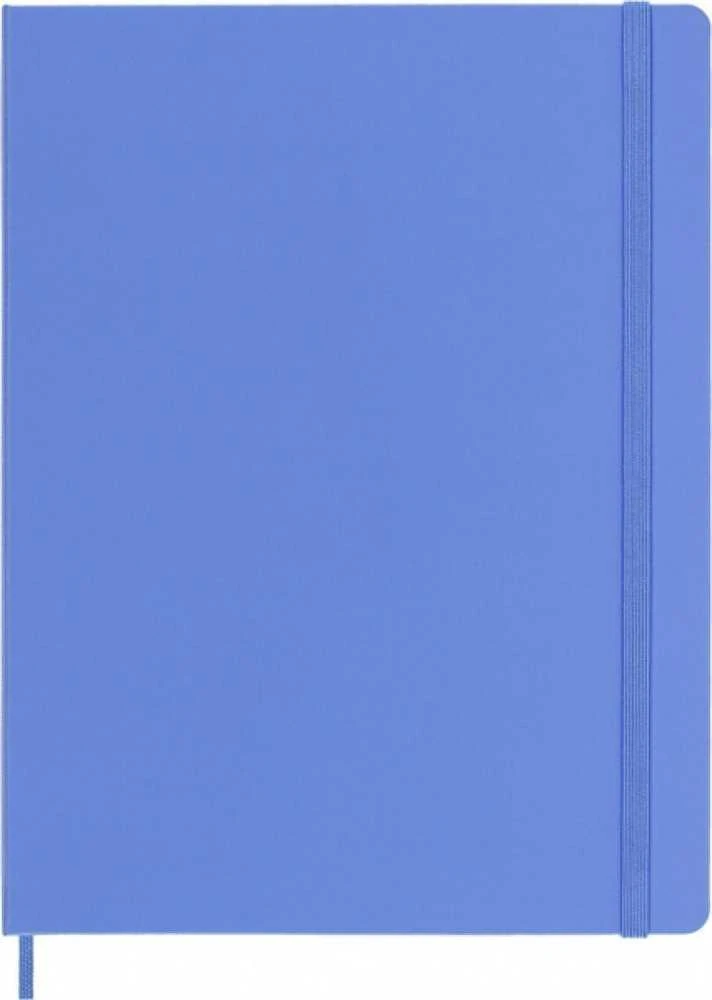 Moleskine sąsiuvinis MOLESKINE Classic XL (19x25 cm) liniuotas, kietu viršeliu, hortenzijos mėlyna, 192 puslapiai, mėlyna