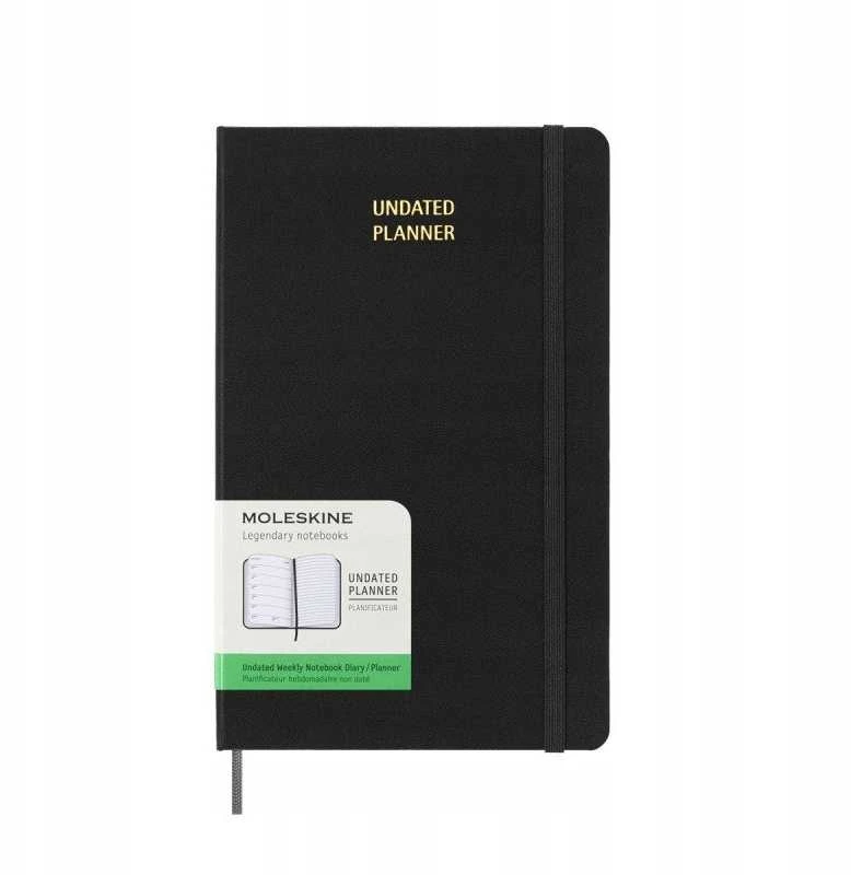 KNYGA Bookshop Knygynas „Moleskine“: nedatuotas savaitinis didelis kietu viršeliu dienoraštis