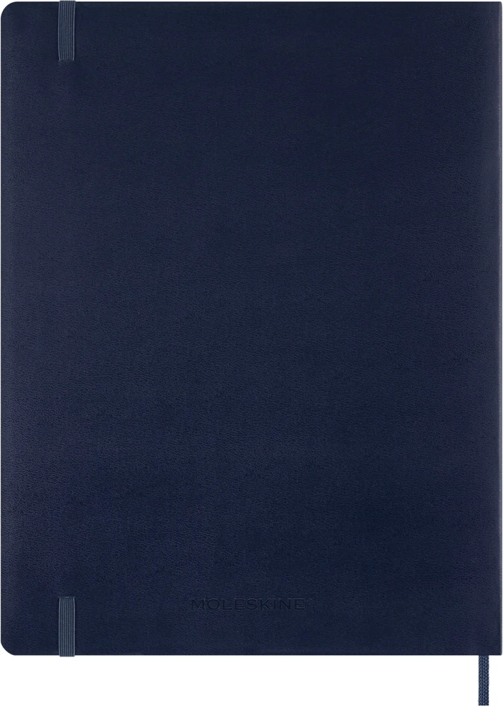 Moleskine savaitinis vertikalus kalendorius 2027, 13M, XXL, 23,5x28cm, minkšti viršeliai, safyro mėlyna (MS-9278847)