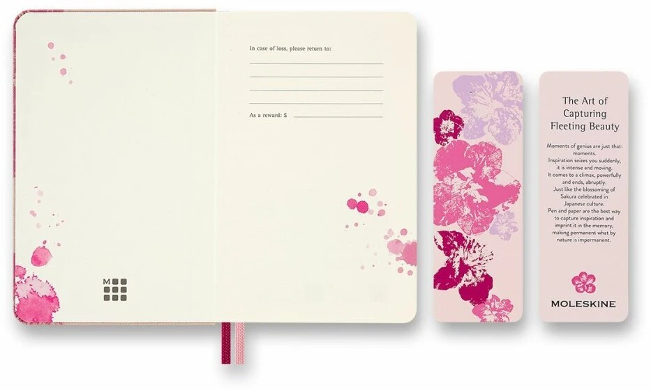 Moleskine Užrašų knygelė 2026 Sakura, P, 9x14cm, linijomis, dėžutėje (MS-9278571)