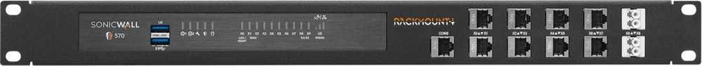 Rackmount.IT rinkinys, skirtas „SonicWall TZ570W“ ekranuotam