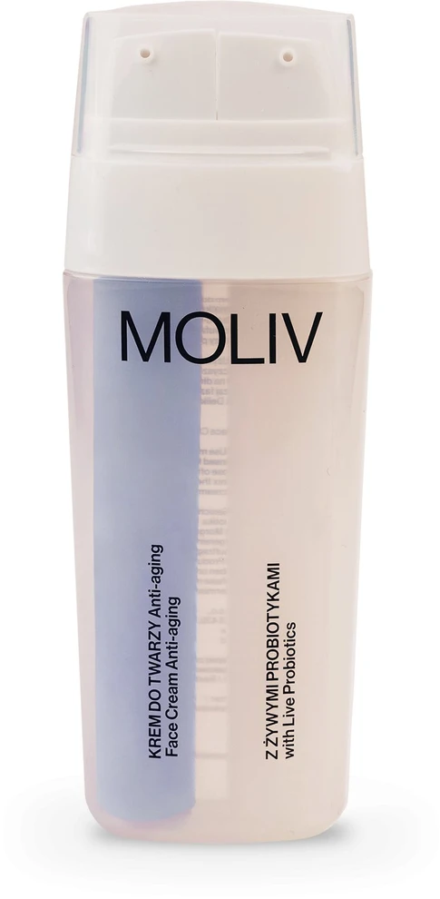 MOLIV Anti-Aging veido kremas su gyvaisiais probiotikais 30ml