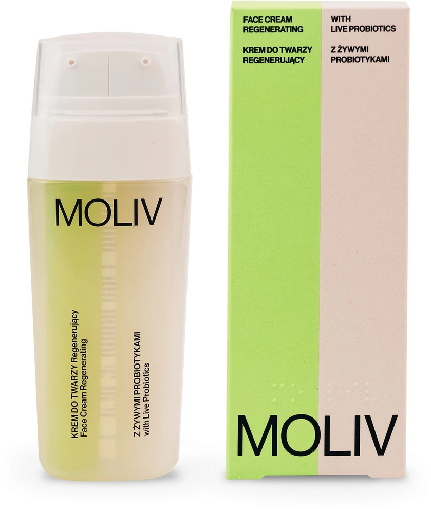 Usorteret Moliv BE`LIV Atstatomasis veido kremas su gyvais probiotikais 30ml