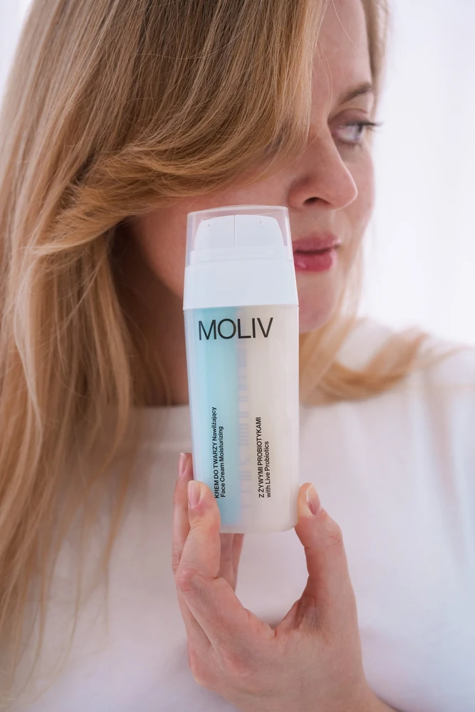 Moliv BE`LIV drėkinantis veido kremas su gyvais probiotikais 30ml