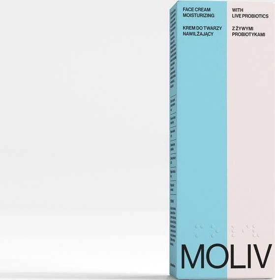 Moliv BE`LIV drėkinantis veido kremas su gyvais probiotikais 30ml