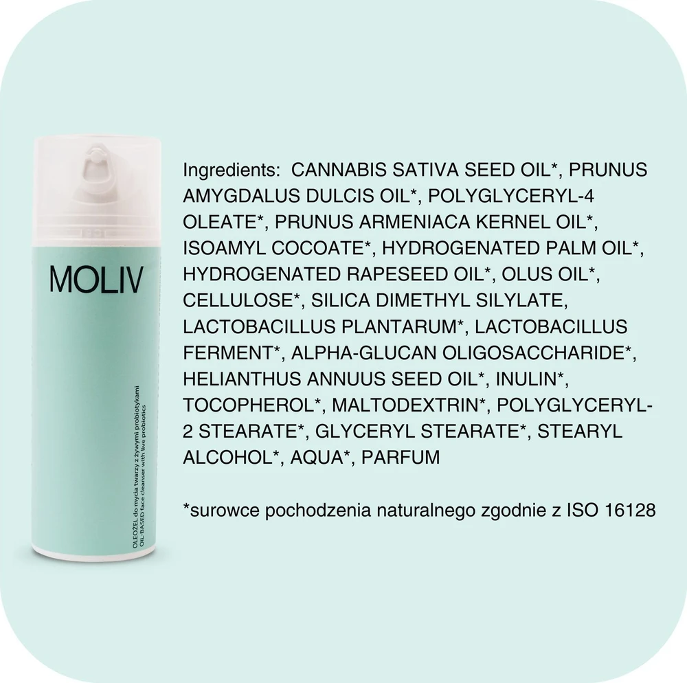 Usorteret MOLIV Oleożel do mycia twarzy su żywymi probiotykami 50ml