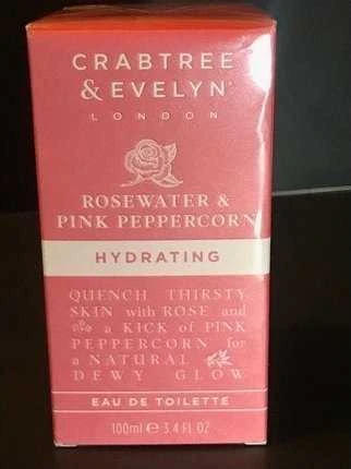 Crabtree & Evelyn Rosewater & Rožinė Peppercorn EDT tualetinis vanduo moterims, 100 ml