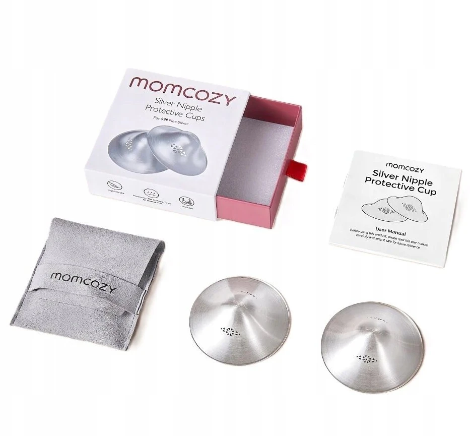 MOMCOZY 999 SIDABRINIAI SPENELIŲ GAUBTELIAI 55 MM 2 VNT., XL DYDIS