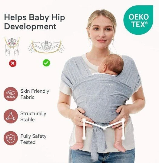 Momcozy Kūdikių nešioklė, pilka