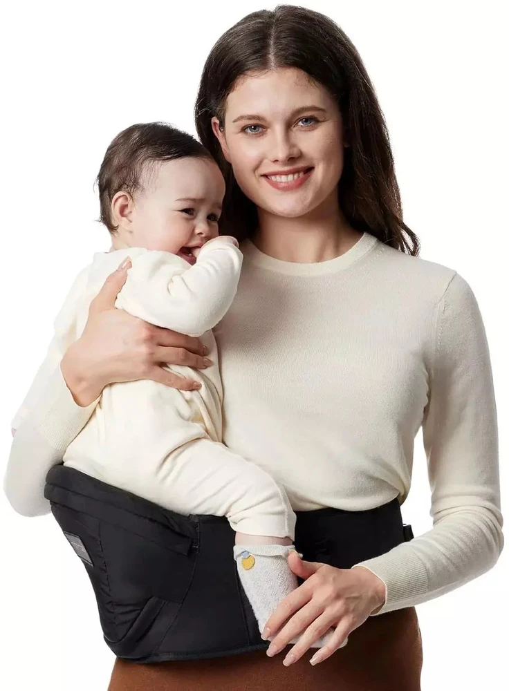 MOMCOZY HC002 | Nešioklė su klubų sėdyne | Juoda spalva