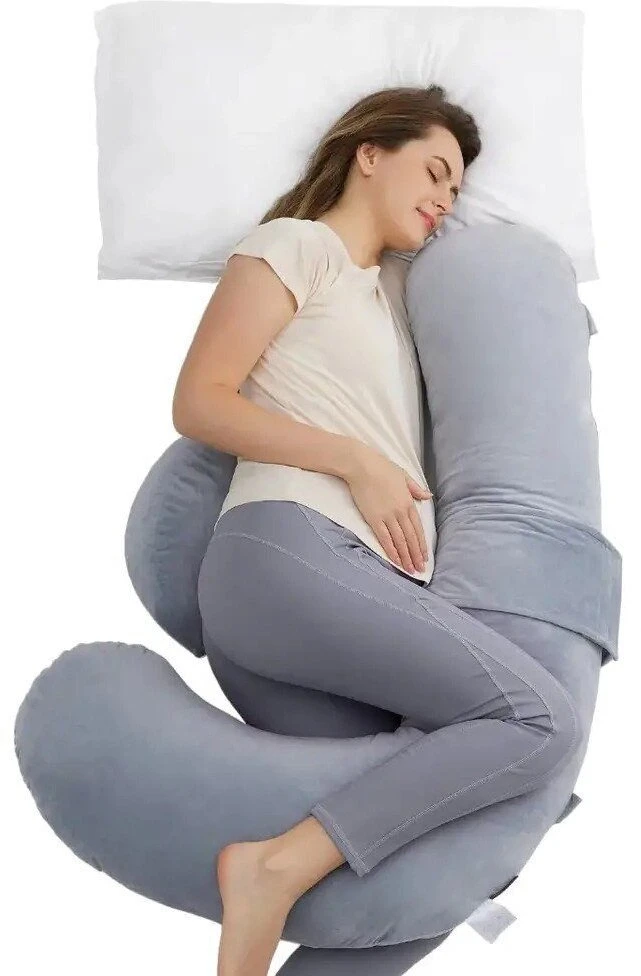 MOMCOZY NĖŠČIOSIOS PAGALVĖ, F FORMOS, VELVET Pilkas