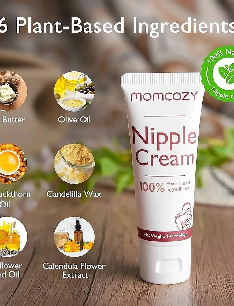 MOMCOZY 100 PROC. NATŪRALUS, VEGANIŠKAS, BE LANOLINO, SPENELIŲ KREMAS