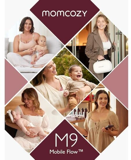 Momcozy - Pientraukis belaidis M9 (komplektas 2 vnt) - Raudona (BP225-NR71BA-A)