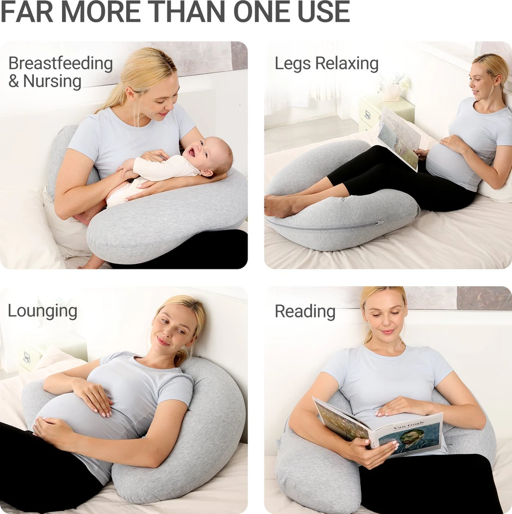 Momcozy nėščiosios pagalvė, J formos