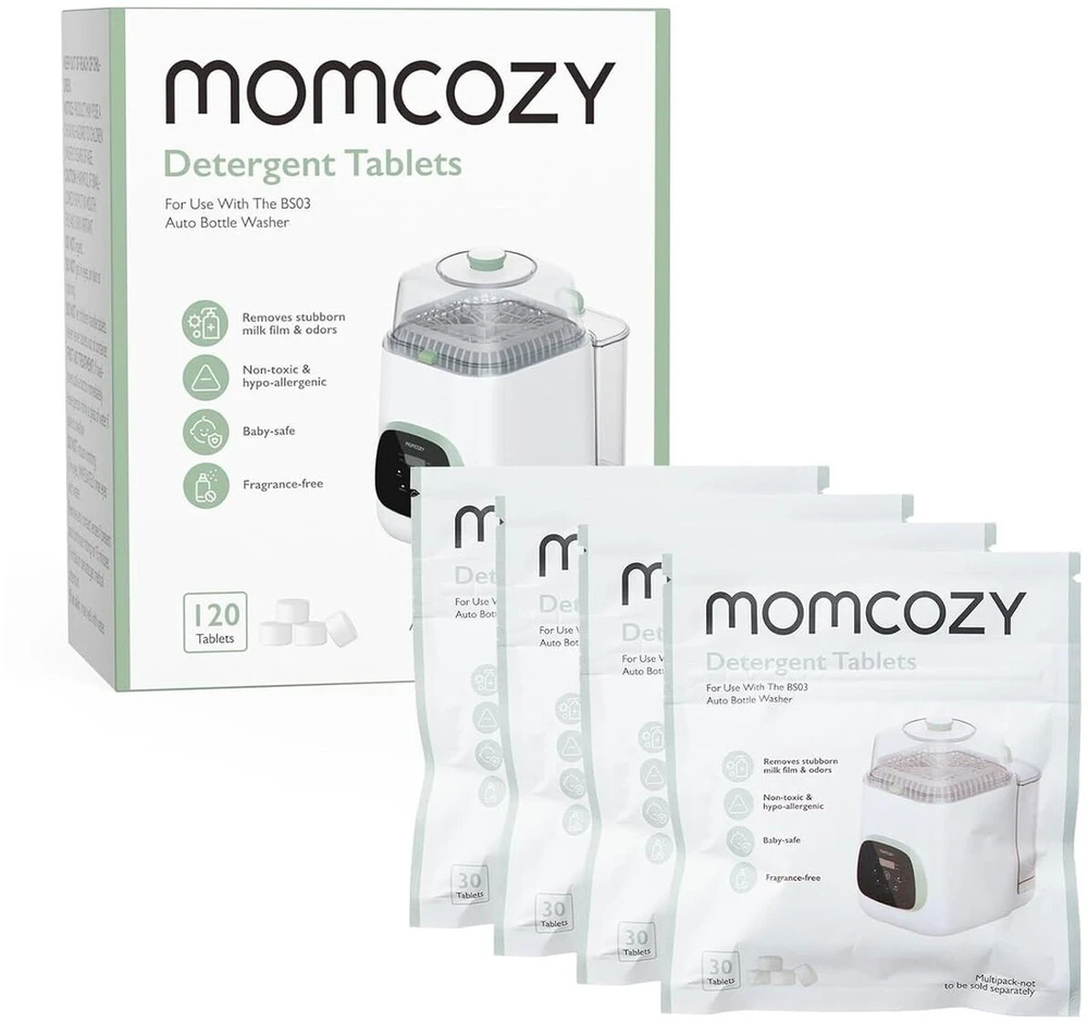 Momcozy KleanPal Pro buteliukų plovyklos tabletės, 120 vnt.