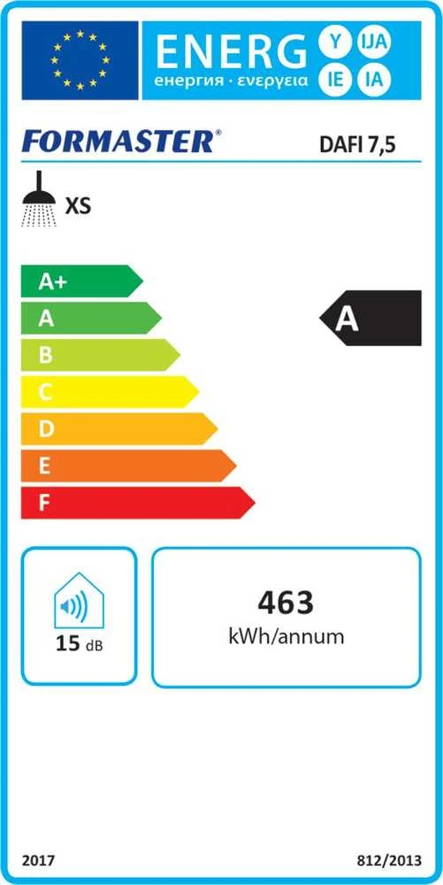 Virdulys DAFI vandens šildytuvas 7,5 kW be akumuliatoriaus (400V)