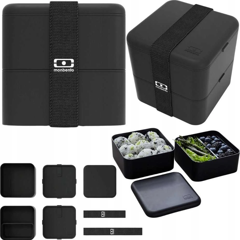 Monbento Bento Square Juodas Onyx juoda