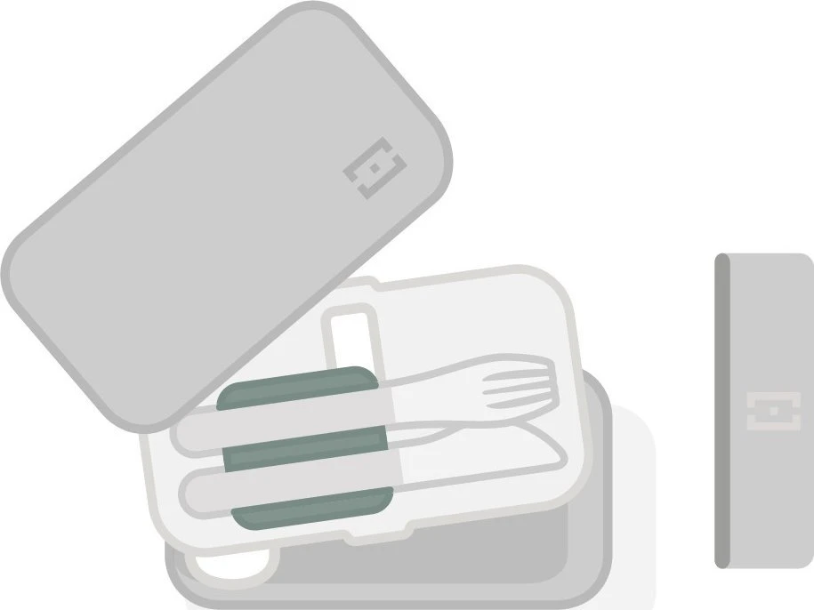 Monbento Slim Box žalia