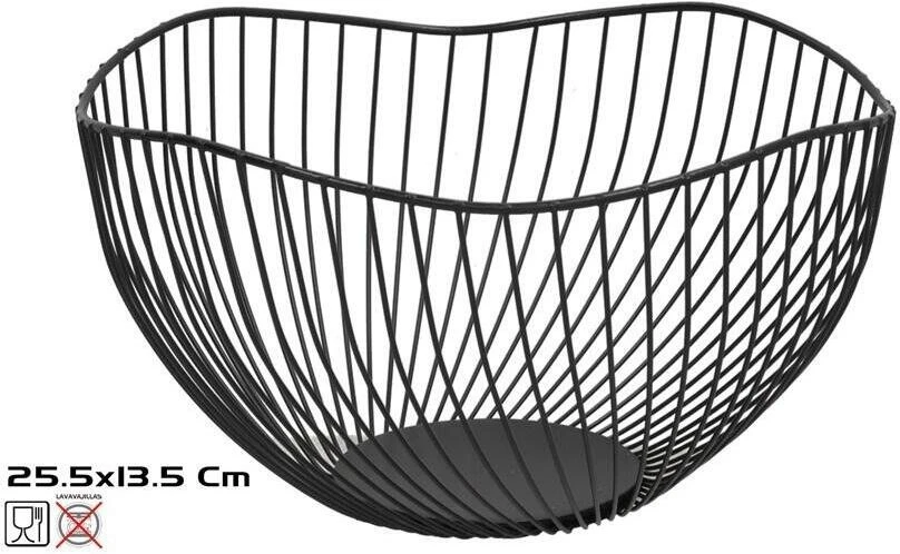 Metalinis vaisių dubuo 25,5 x 13,5 cm, KITCHEN&GO