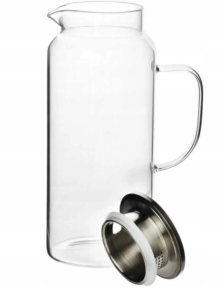 Mondex MODERNUS VIRTUVĖS Ąsotis su dangteliu iš borosilikatinio stiklo 1,9 l 8 x 10,5 x 25,5 cm