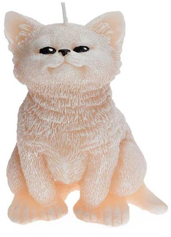 Mondex Žvakė Figūrėlė GYVŪNAI KATINĖ 10x15cm smėlio spalvos parafinas
