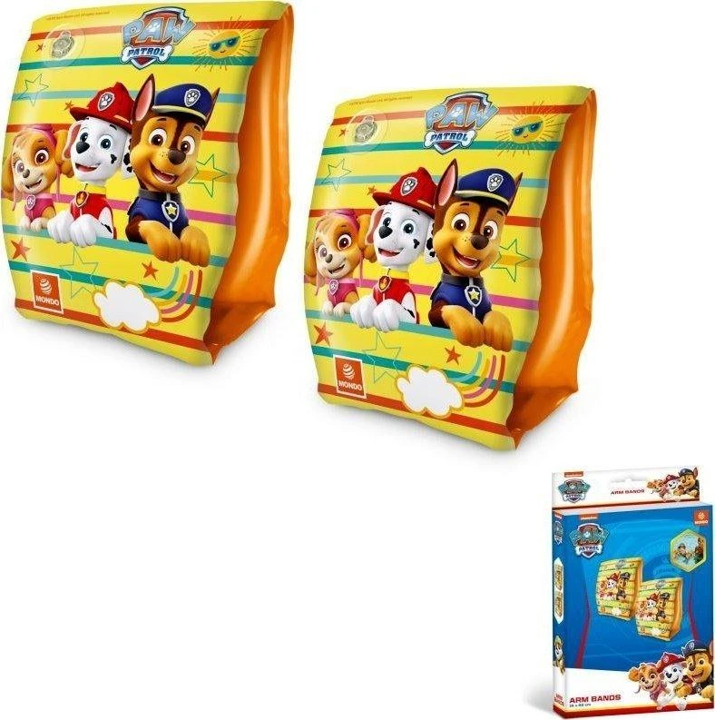 Mondo Plaukimo rankovės Paw Patrol, 15x23 cm, oranžinės