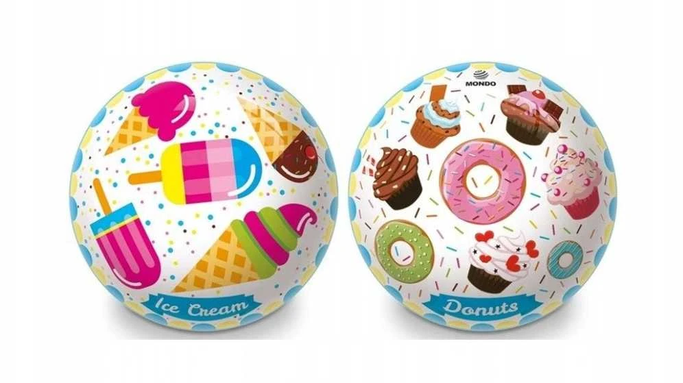 Vaikiškas kamuolys Mondo Ice Kreminis & Donuts 26041, 22 cm