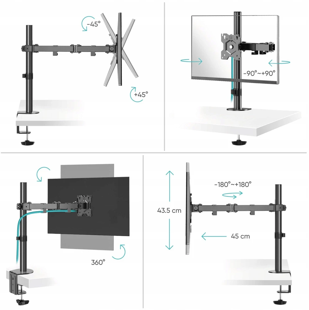 Onkron Laikiklis na monitorius 13'' - 34'' D121E-B