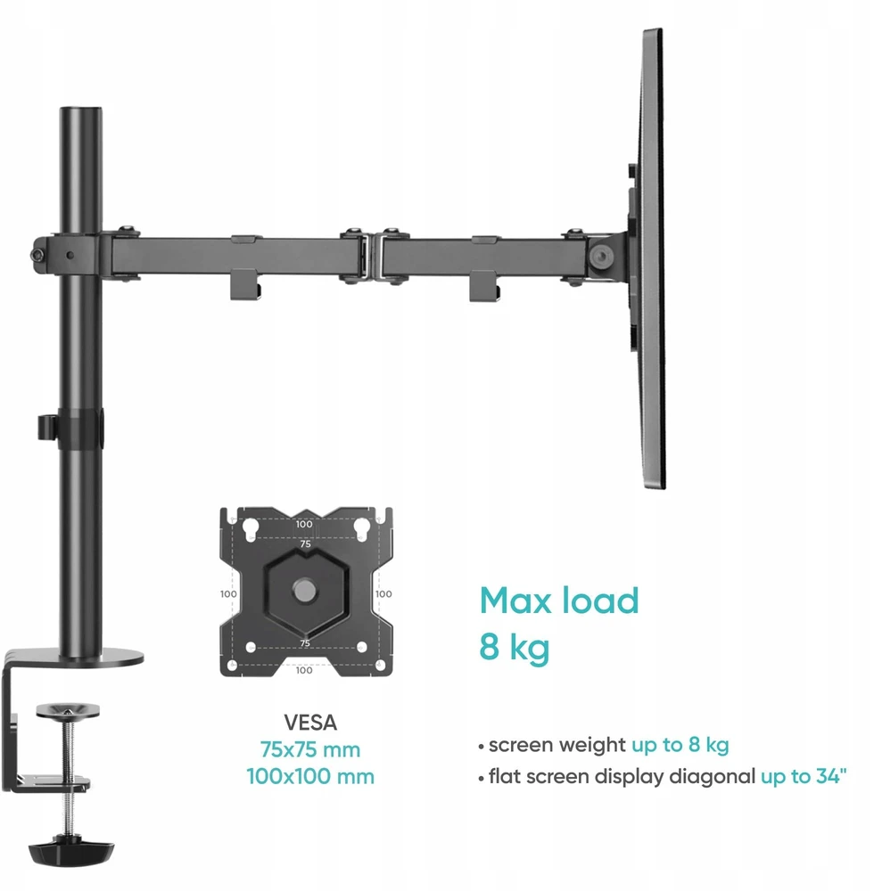Onkron Laikiklis na monitorius 13'' - 34'' D121E-B
