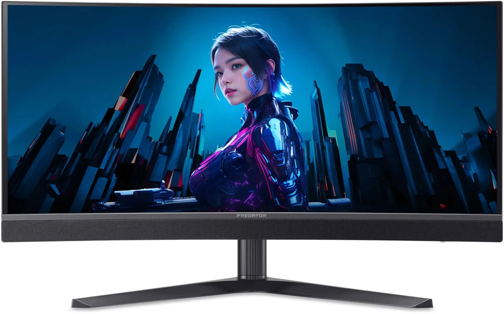 Monitorius Acer | Predator X34 F1 | 34" | QD-OLED | 21:9 | 360 Hz | 0,03 ms | 3440 x 1440 pikselių | 300 cd/m² | HDMI jungtys, kiekis 2