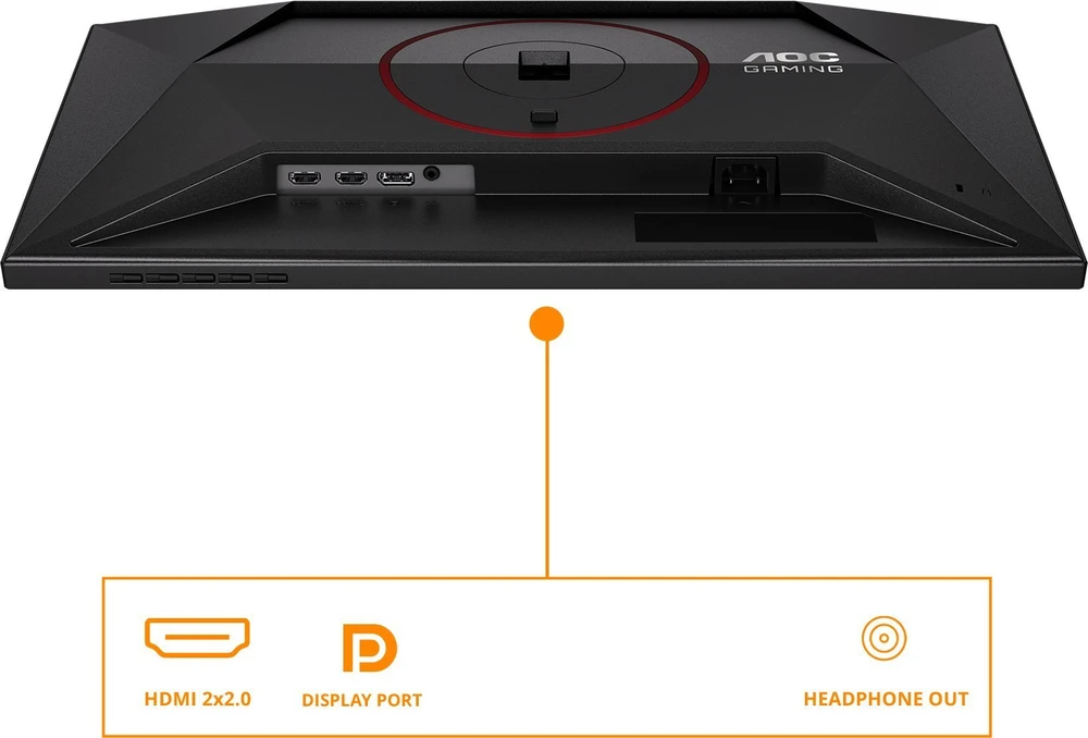 Žaidimų monitorius AOC 24G4ZR, 23.8" Full HD (1920x1080) Fast IPS, 260Hz (OC), 0.3ms MPRT, HDR10, Adaptive Sync
