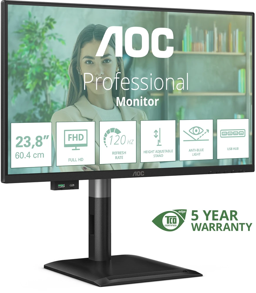 Monitorius AOC 24P4U - 120Hz | Full HD | IPS | 23.8"
