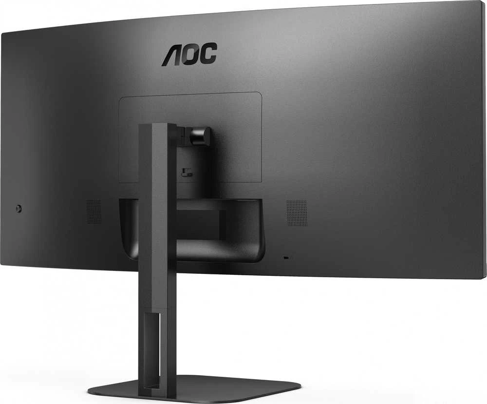 Monitorius AOC CU34V5C, 34" UWQHD (3440x1440) lenktas VA, 21:9, 100Hz, USB-C PD 65W, DP, HDMI