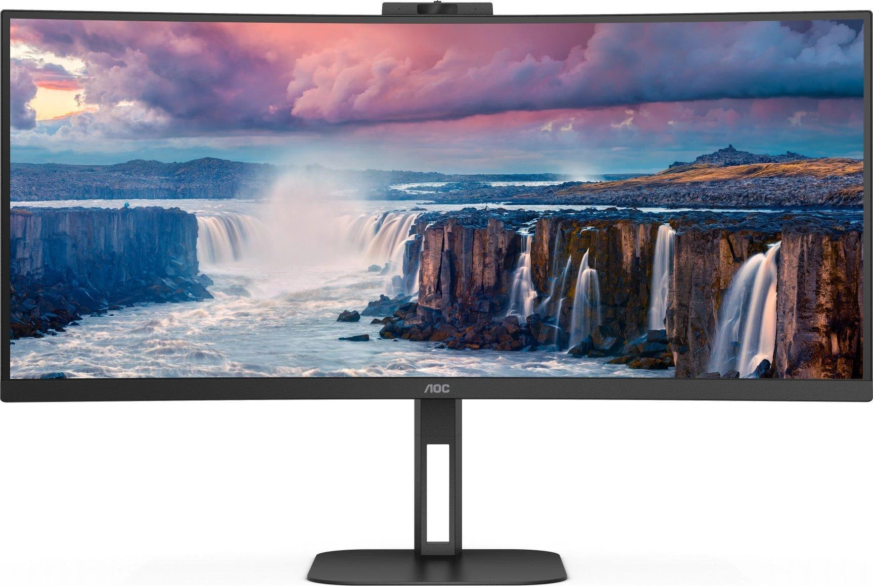 Monitorius AOC CU34V5CW 34 colių UWQHD VA CURVED TURI WEBCAM DP/HDMI/USB-C PD 65W