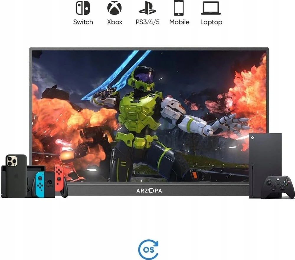 Arzopa nešiojamas monitorius A1 15.6"