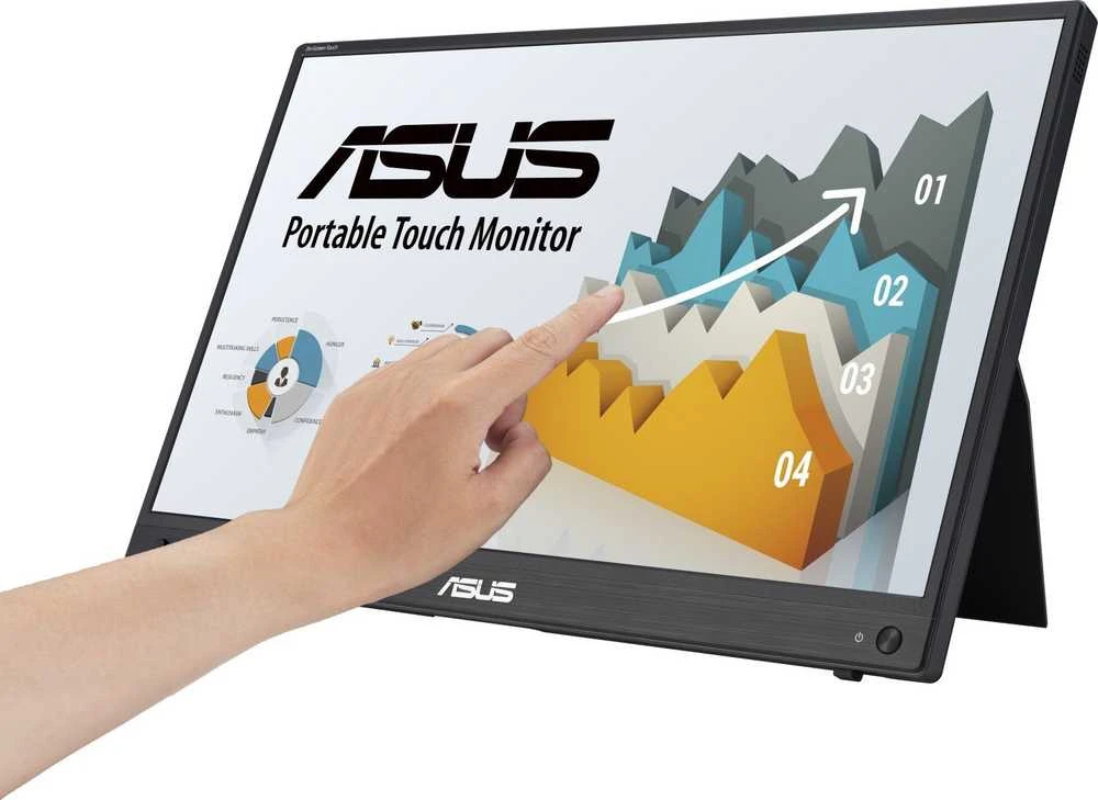 Monitorius ASUS ZenScreen Touch MB16AHT, 15,6", 1920x1080, 60Hz, IPS, 5ms
