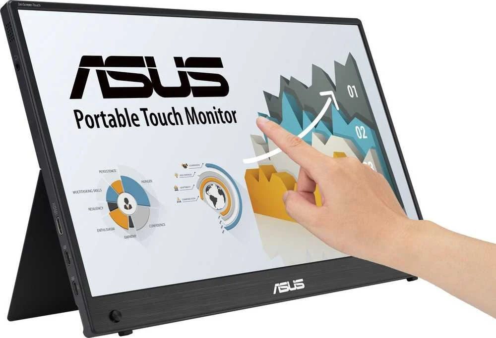 Monitorius ASUS ZenScreen Touch MB16AHT, 15,6", 1920x1080, 60Hz, IPS, 5ms