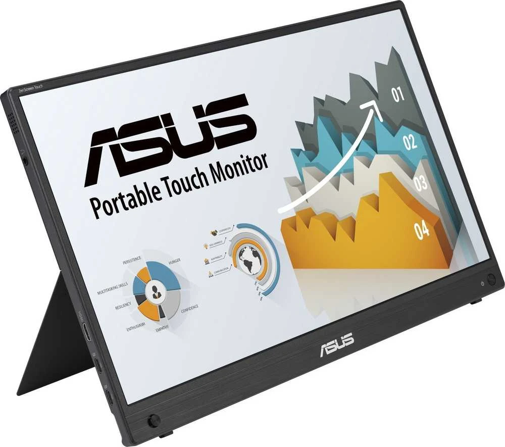 Monitorius ASUS ZenScreen Touch MB16AHT, 15,6", 1920x1080, 60Hz, IPS, 5ms