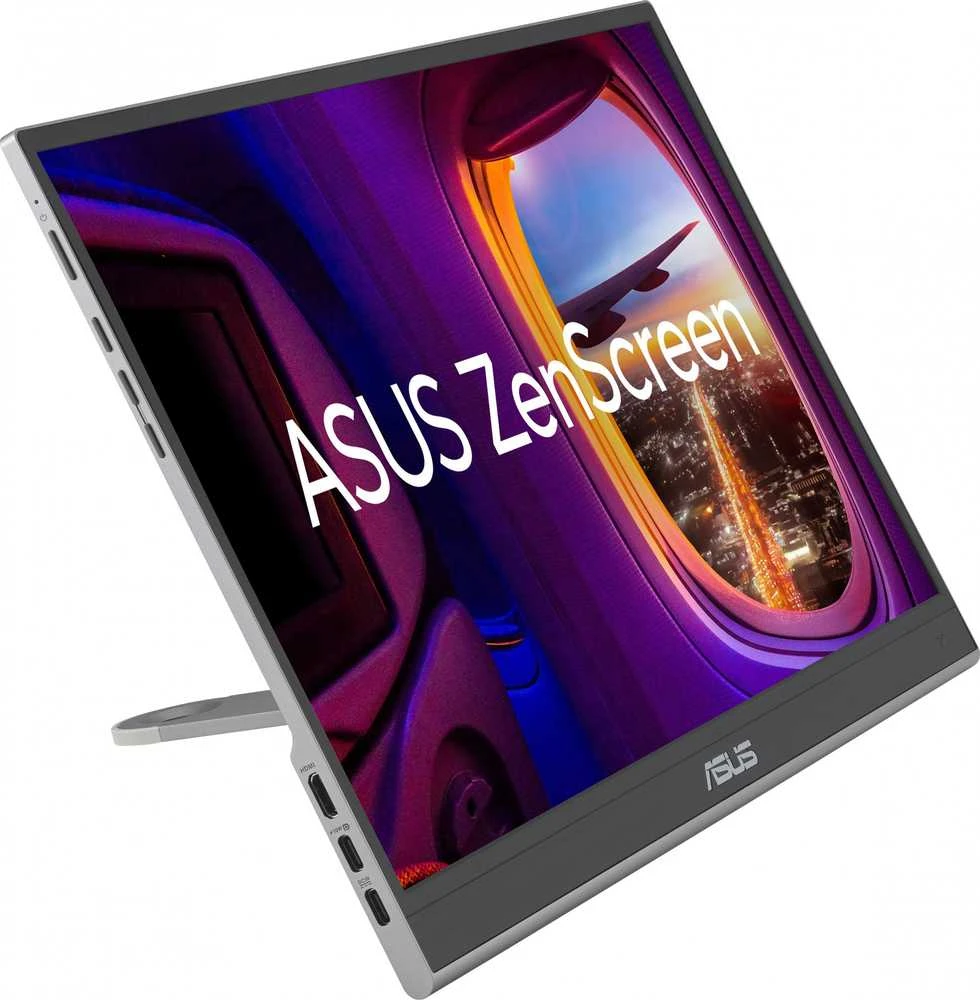ASUS ZenScreen OLED MQ16AHE nešiojamas monitorius 15.6" FHD OLED 16:9 60Hz 400cd/m2 1ms HDMI USB-C Juodas+Gray