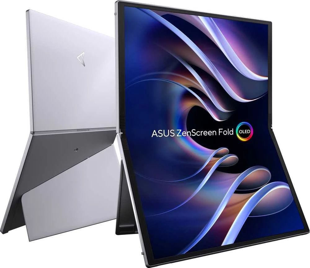 ASUS ZenScreen Fold OLED MQ17QH nešiojamas monitorius 17,3 colio OLED WUXGA 4:3 60Hz 350cd/m2 0,2ms Mini HDMI 2xUSB-C