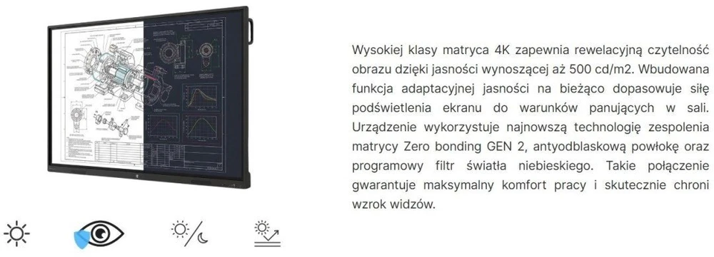 Interaktyvi sistema Avtek Interaktyvus monitorius TS 9 Mate G 86