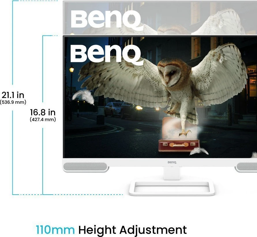 Monitorius BENQ EW2790U 27 colių 4K 95 P3 USB-C 65W USB šakotuvas su LBL+ treVolo SPK nuotolinio valdymo pultu