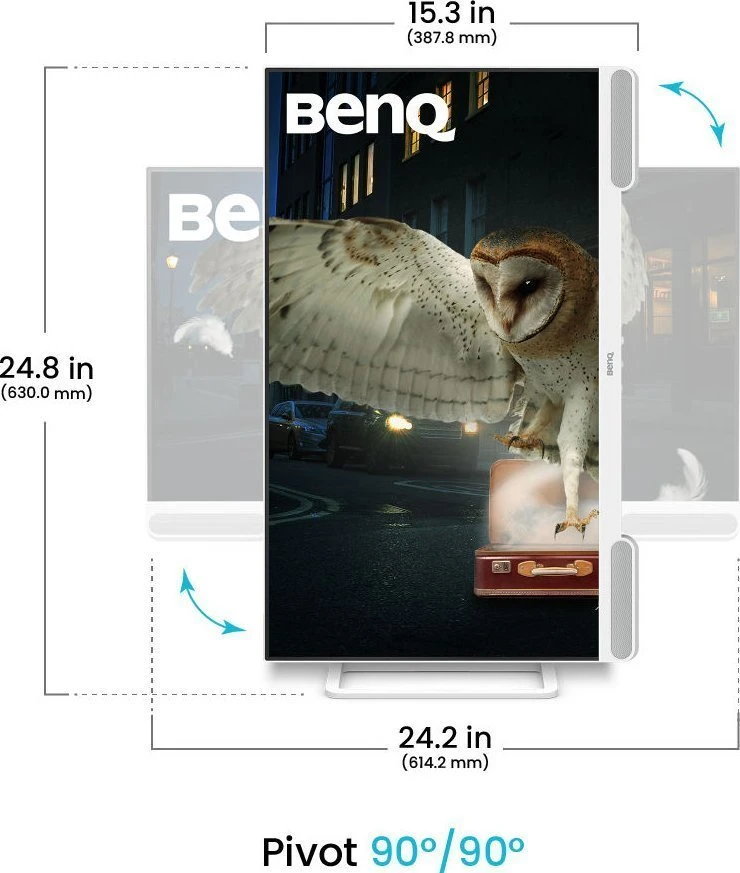 Monitorius BENQ EW2790U 27 colių 4K 95 P3 USB-C 65W USB šakotuvas su LBL+ treVolo SPK nuotolinio valdymo pultu