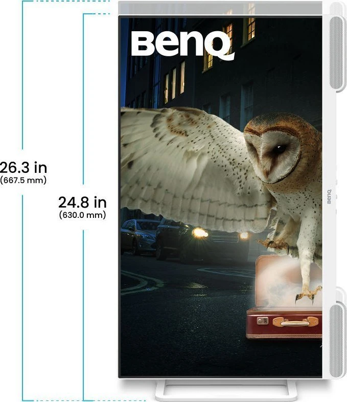 Monitorius BENQ EW2790U 27 colių 4K 95 P3 USB-C 65W USB šakotuvas su LBL+ treVolo SPK nuotolinio valdymo pultu