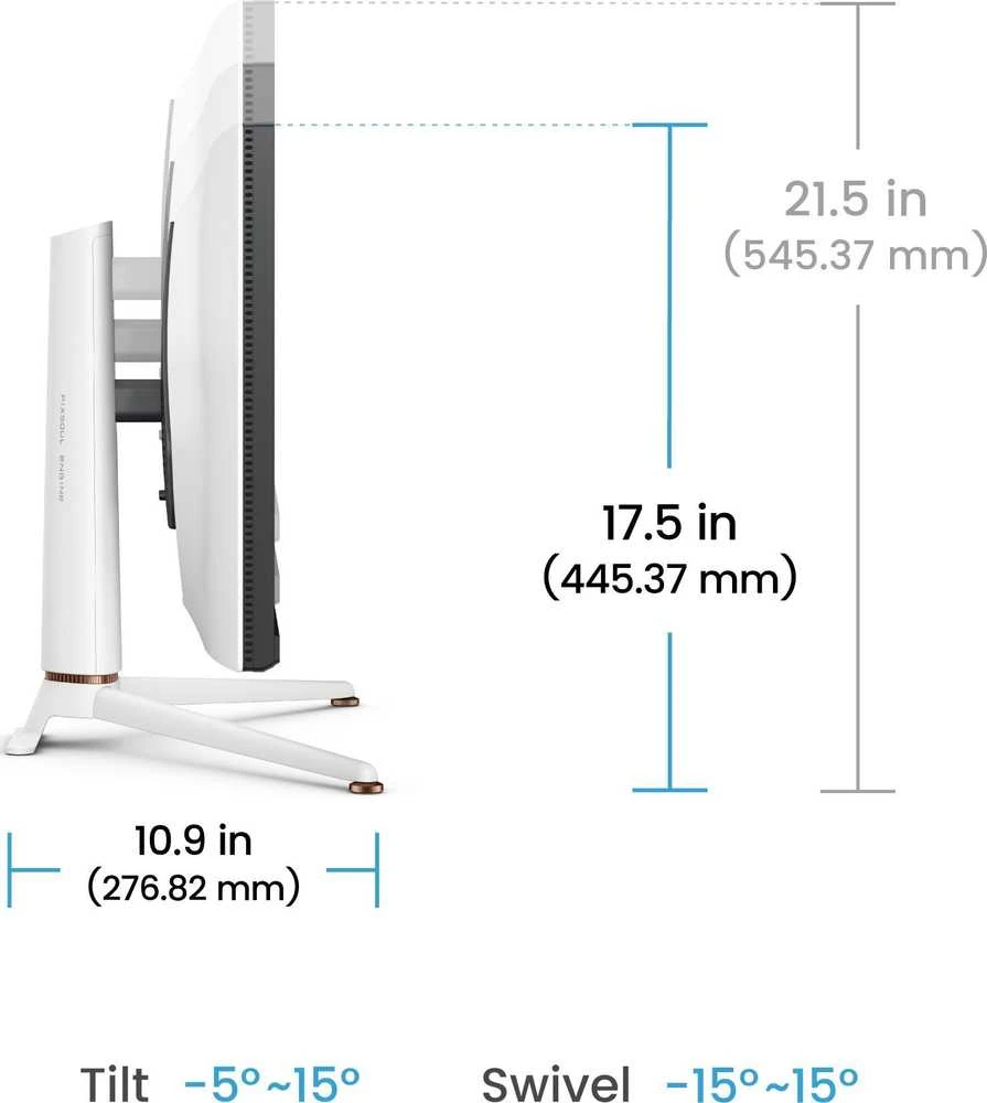 Monitorius BENQ EX271Q 27 colių IPS QHD 350cd/m2 1ms HDMI x 2 DP USB C DP režimas PD65W šakotuvas USB Pivot