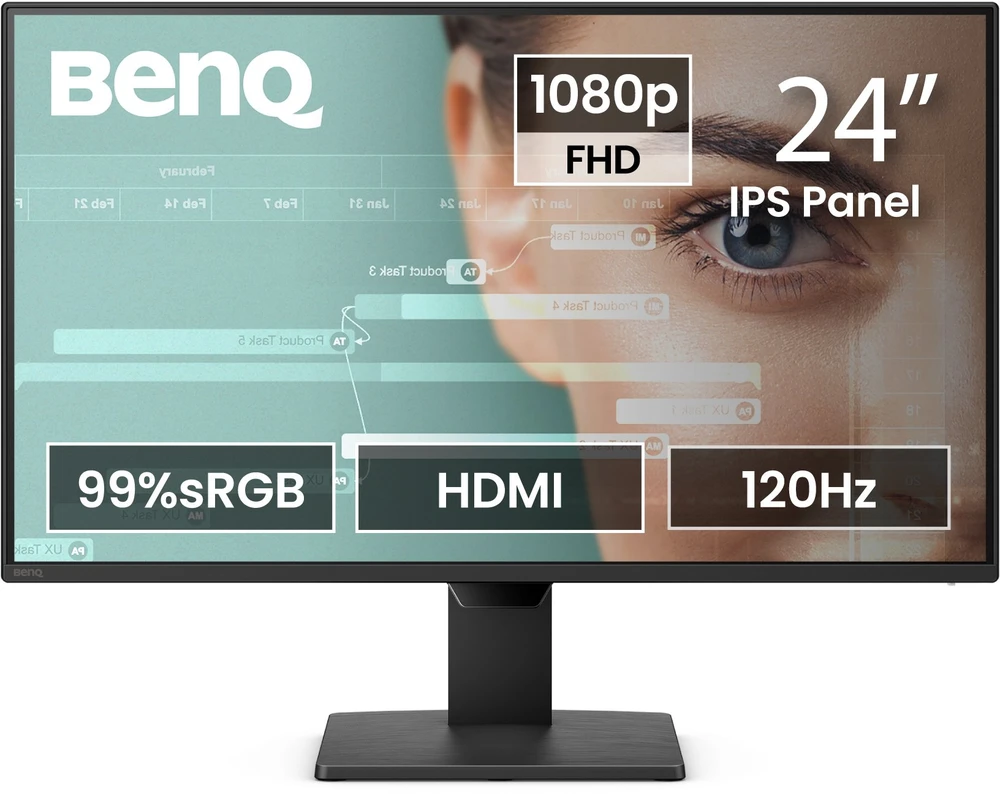 Monitorius BENQ GW2490P 23.8inch FHD IPS 120Hz 5ms HDMI DP Speakers