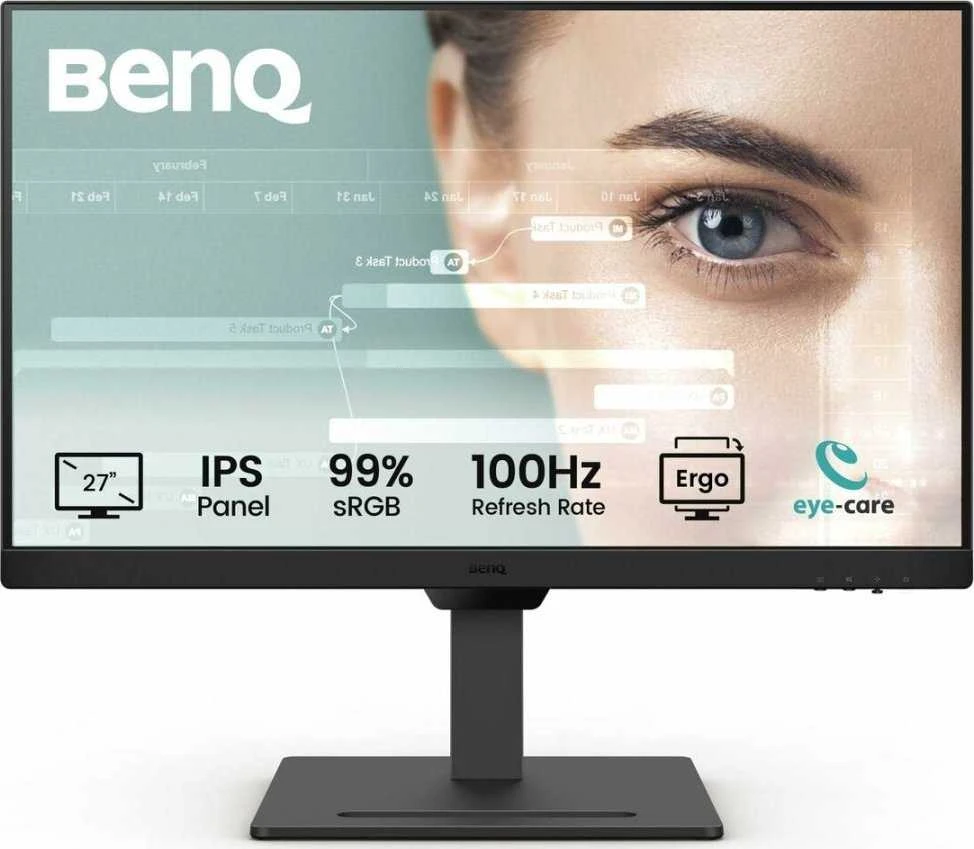 Monitorius Benq | GW2790T | 27 " | IPS | 16:9 | 100 Hz | 5 ms | 250 cd/m² | HDMI jungtys quantity 2 | Juodas